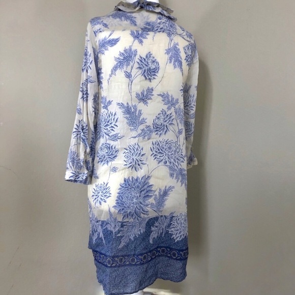 ZARA Floral Button Down Ruffled Tunic‎ - Picture 3 of 7